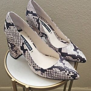 Alice + Olivia Snakeskin Print Women's Heels